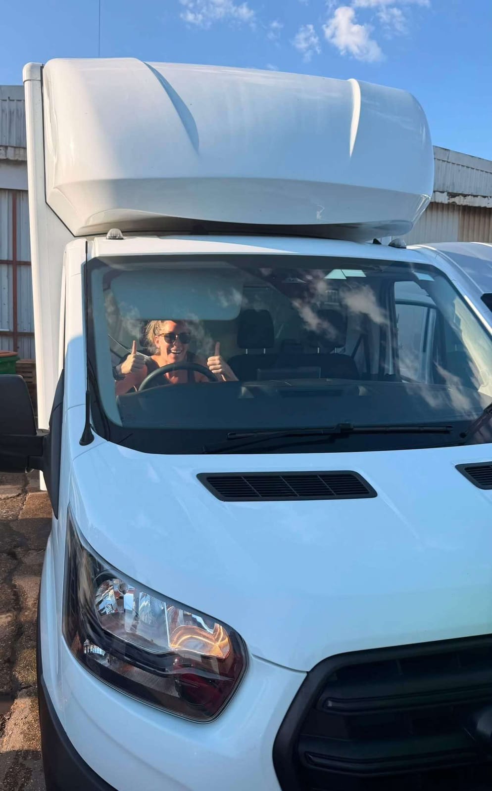 Fair Oak Removals Luton van loaded and ready to leave for a Hampshire house move