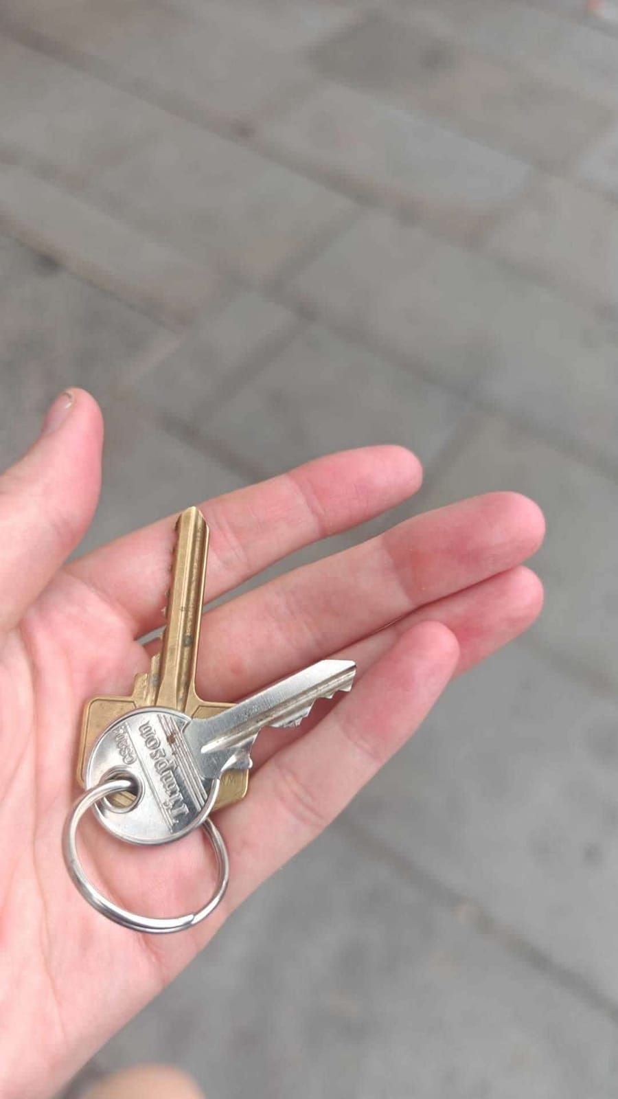 House keys handed over at the end of a move in Fair Oak